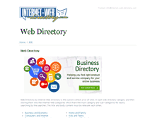 Tablet Screenshot of internet-web-directory.com